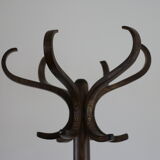 Baumann single dark beech parrot coat rack (model a)