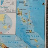 Old MDI map of the French overseas departments and territories - DOM-TOM