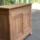 Louis Philippe high buffet from the 19th century, renovated in solid walnut.