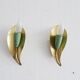 Wall lamps brass in pastel green