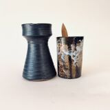 Set The Mug, its pitcher and its spoon, signed glazed terracotta
