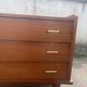 Commode vintage 3 tiroirs poignées années 60