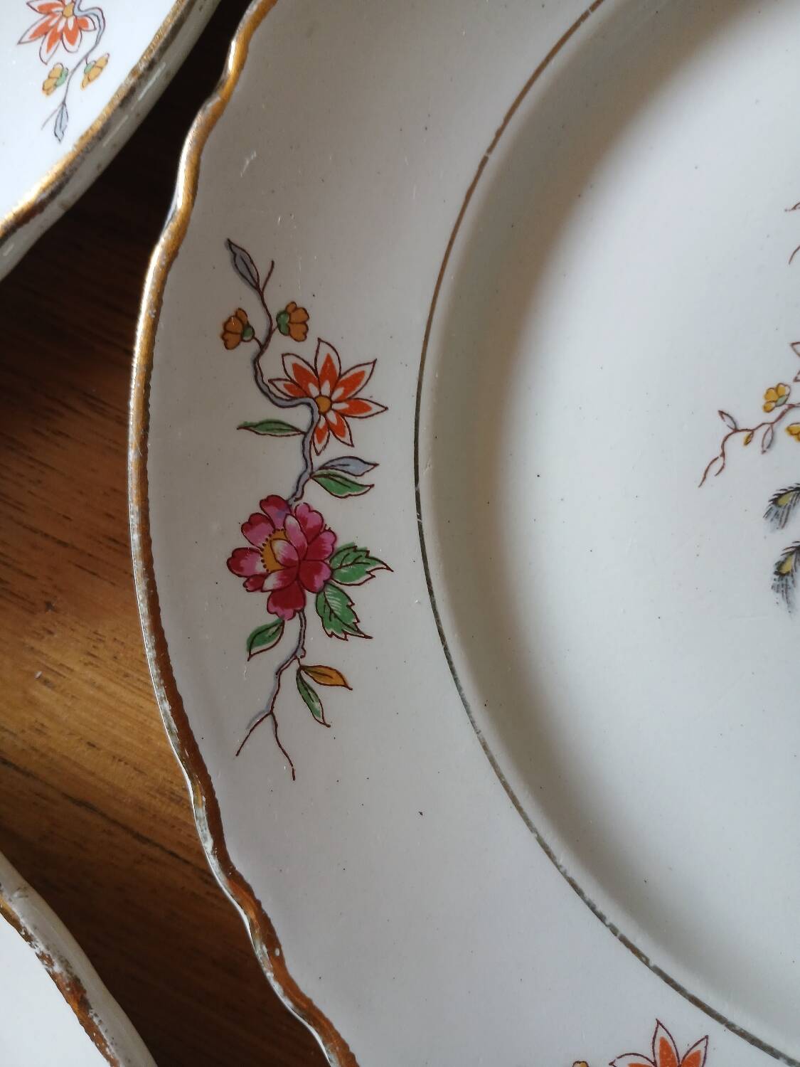 5 old Moulin des loups flat plates