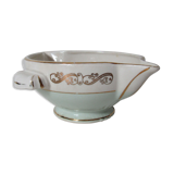 Saucière mint and gold model seville Moulin des Loups