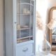 Parisian Art Deco glass cabinet