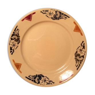 Large suite of 17 asiettes flat art déco