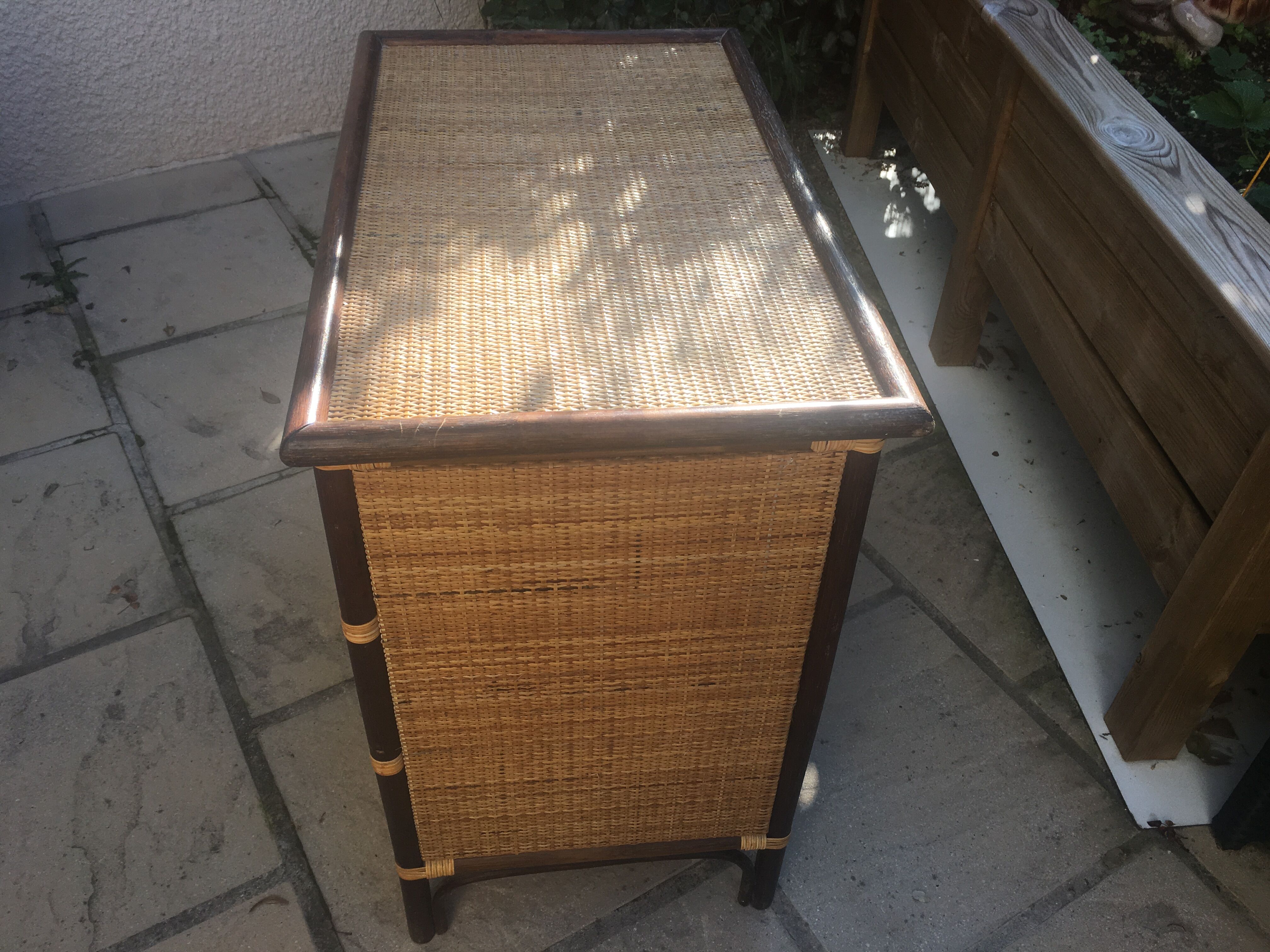 Chest of drawers  rattan 2 colors