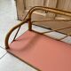1960s rattan shelf with terracotta top