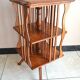 Antique Solid Wood Revolving Bookcase