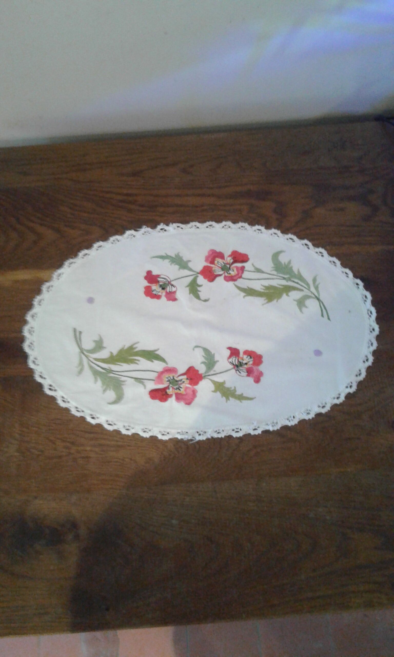 Embroidered placemat