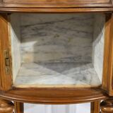 Small Beech Drum Table, Louis XVI style – 1920