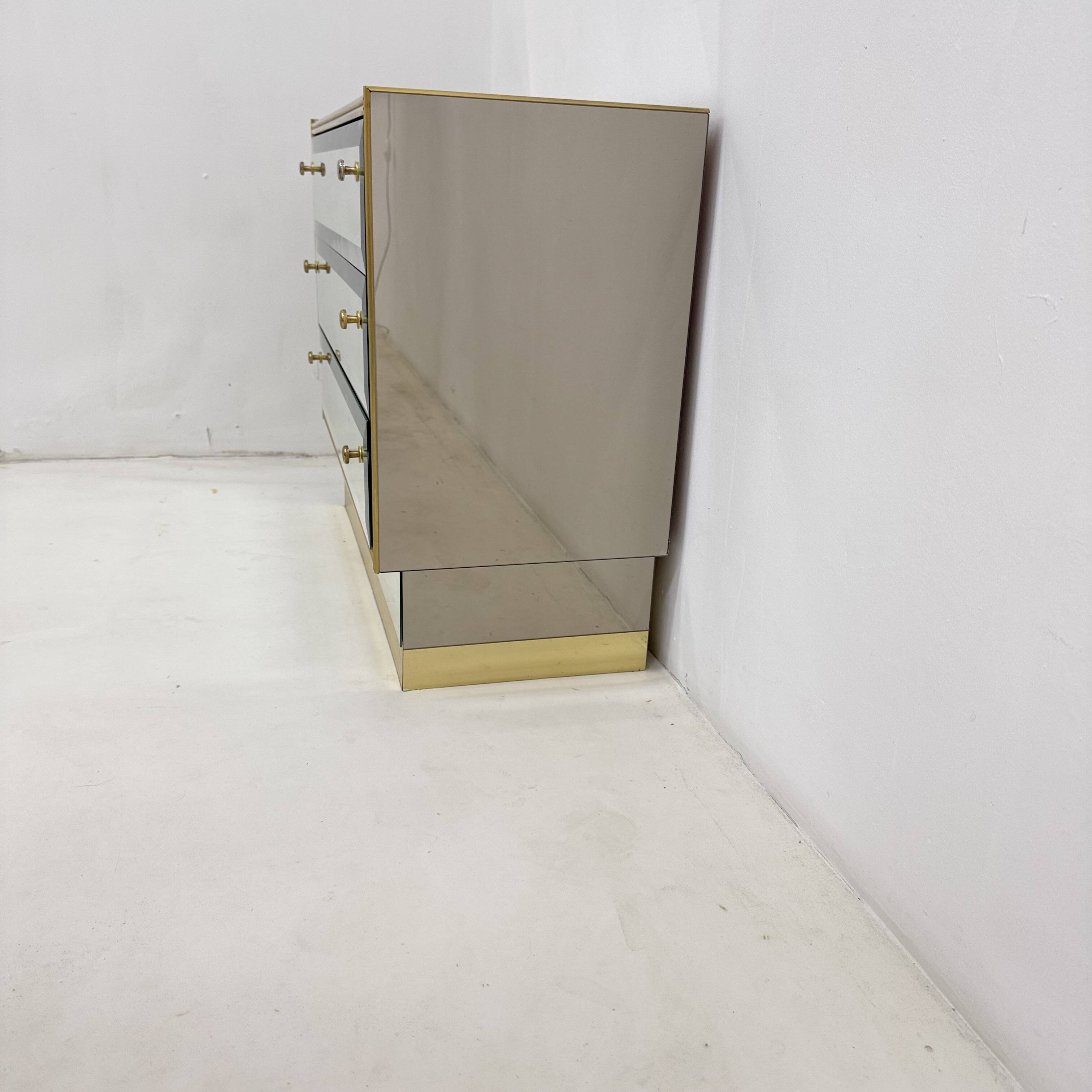Commode à miroir Schöninger du milieu du siècle, années 1970