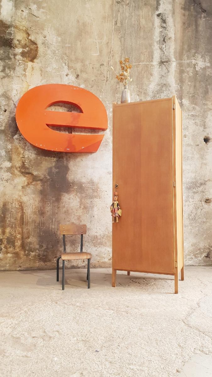 Vintage boarding school cabinet