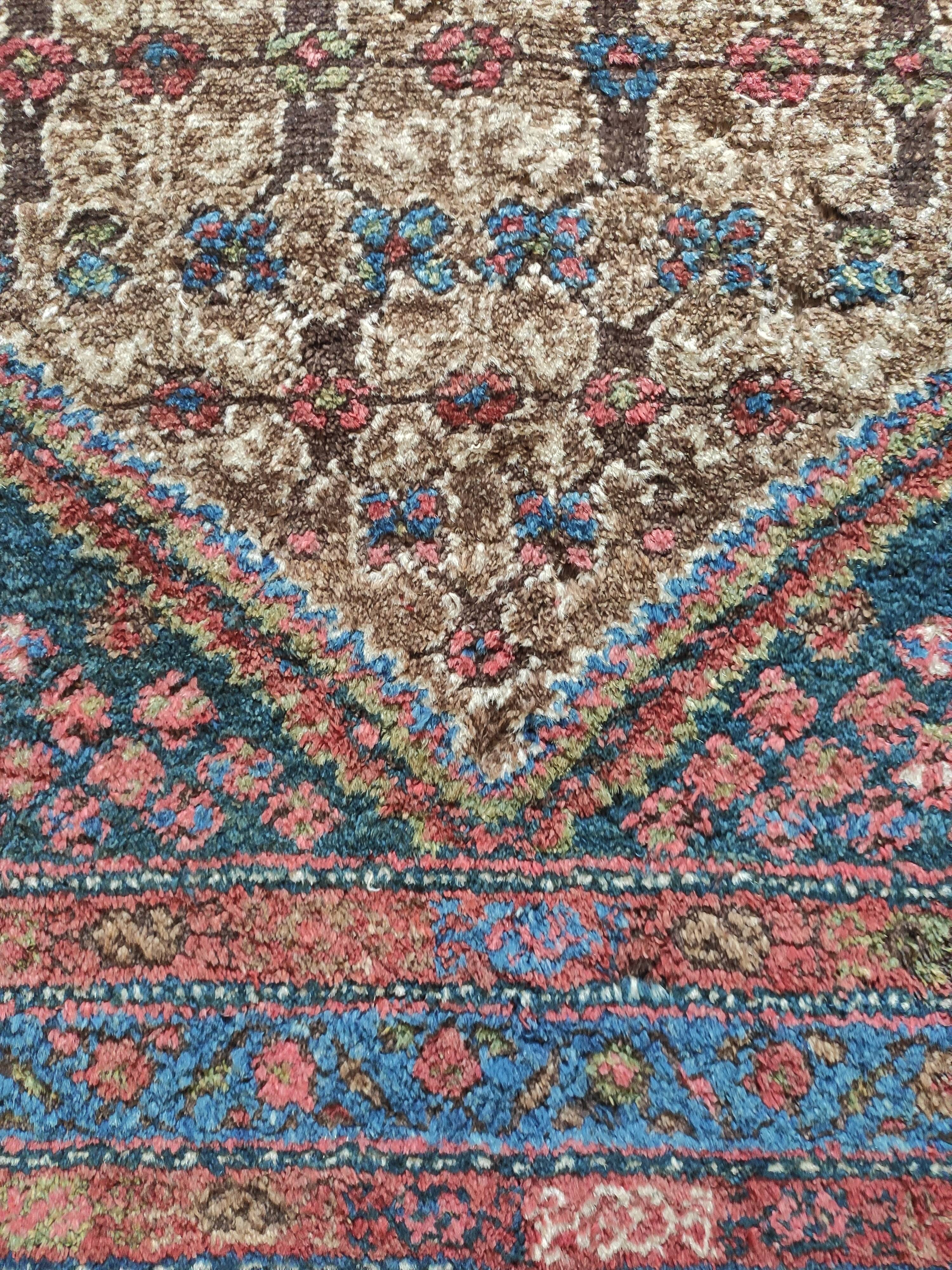 Persian-Bakhtiari oriental rug-Hand spun wool-Hand knotted-Unique.