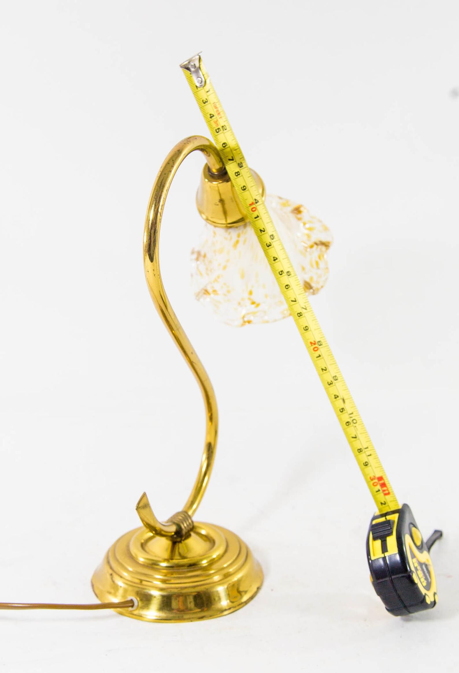 Murano glass lampshade table lampshade and brass base