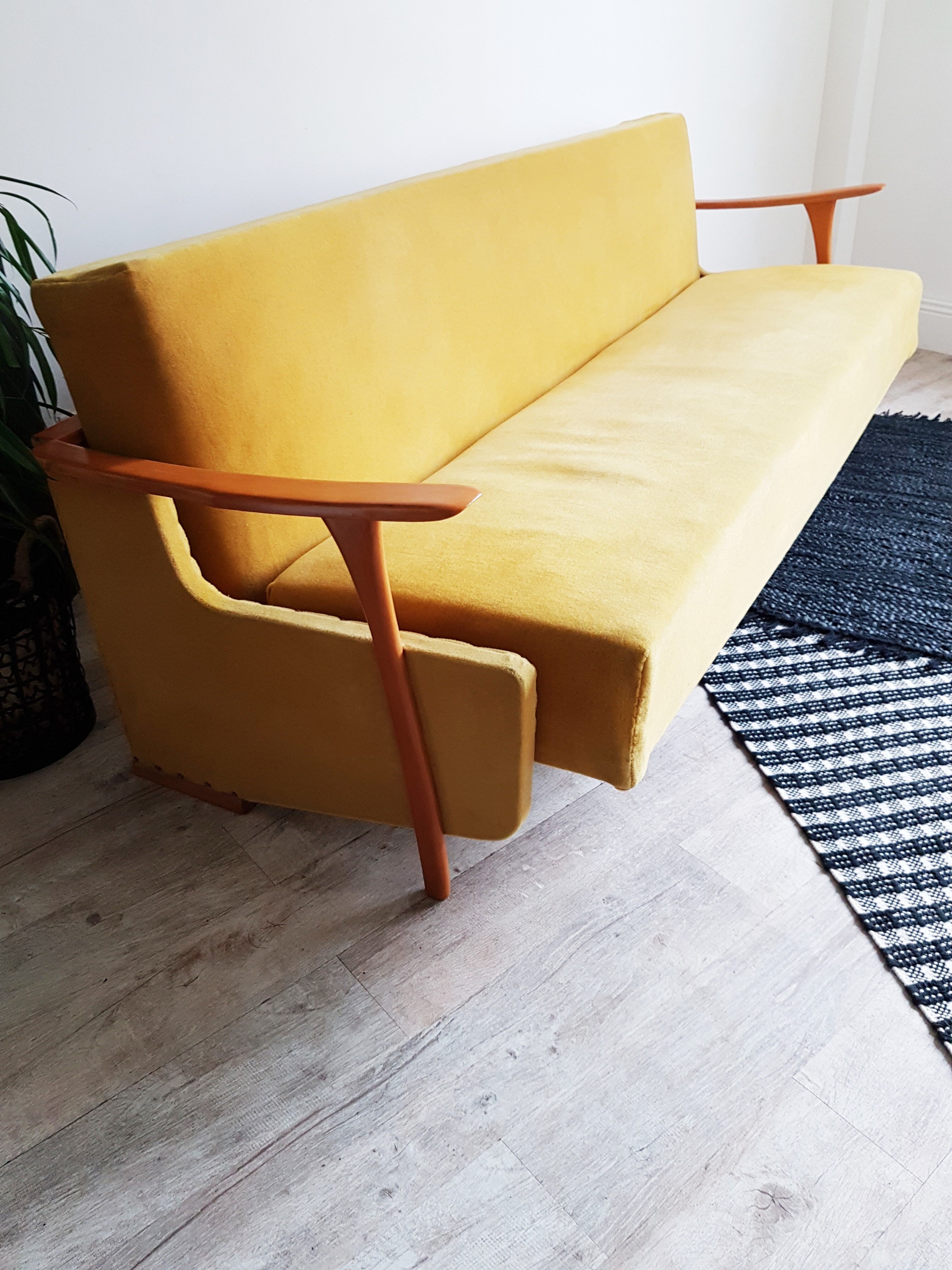 Banquette scandinave velours