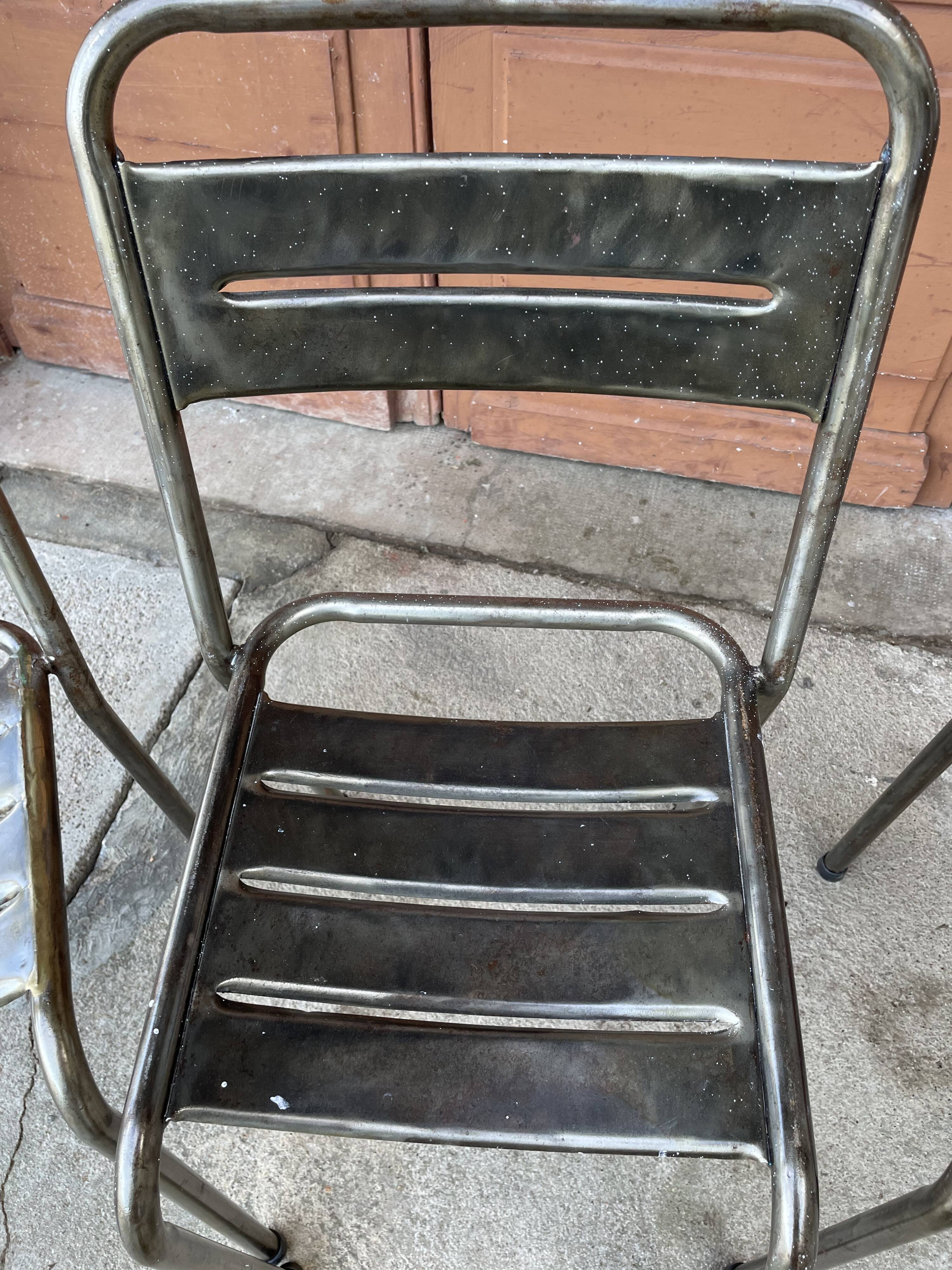 Industrial style table and chairs
