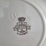 Set of 6 vintage longwy plates