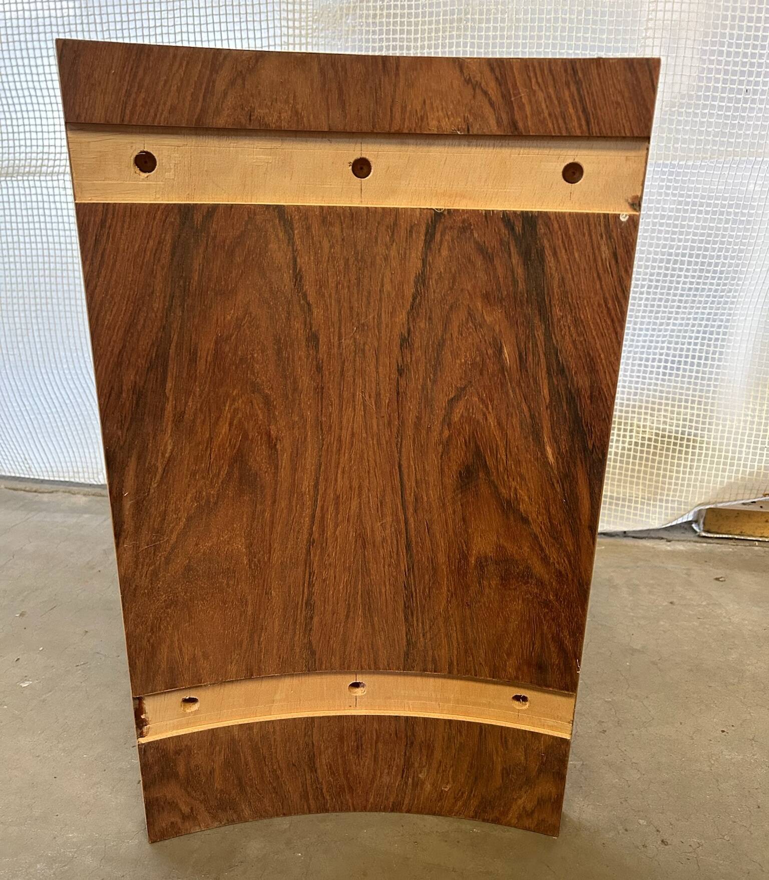 Round coffee table in rosewood