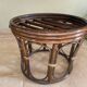 Vintage rattan pouf