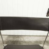 Set of 3 minimalist X line chairs by Niels Jorgen Haugesen for Hybodan circa 1970