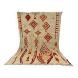 Berber henna handmade wool rug 280 X 170 CM