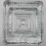 Vintage cigar ashtray glass paved