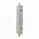 Pair of Art Dèco Style Italian Murano Glass and Brass Sconces