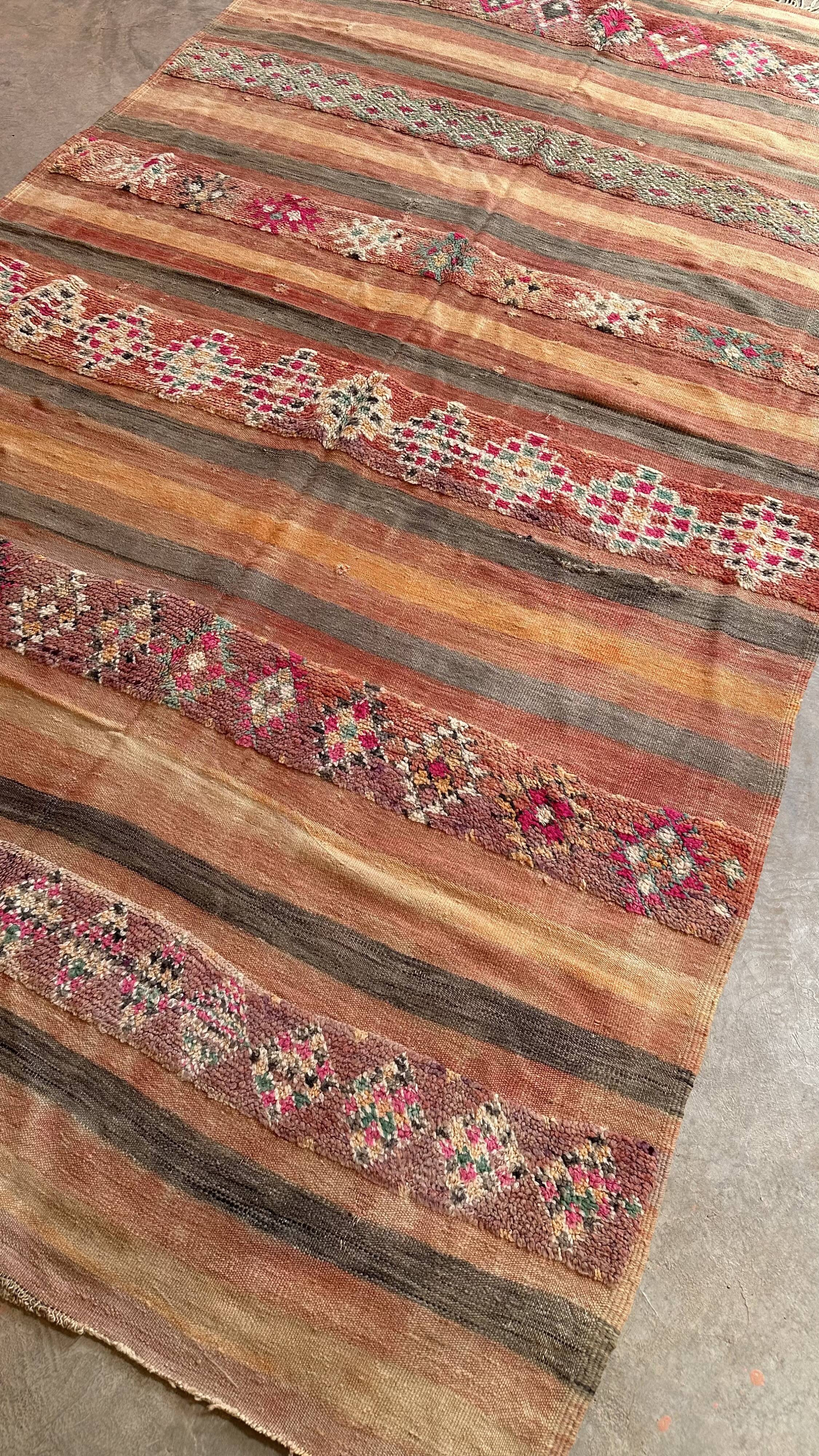 Berber Kilim Boujad Rug - 340 x 198 cm
