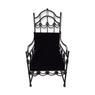 Twentieth century wrought iron chair