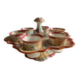 Minton egg cup holder and its 6 egg cups