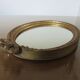 Louis XV-style gold oval mirror 50s - 29x20cm