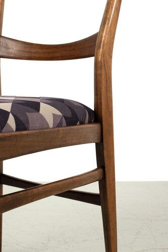 Chaises en tissu violet, ensemble de 2