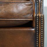 Wingback Chair in Sheepskin Leather