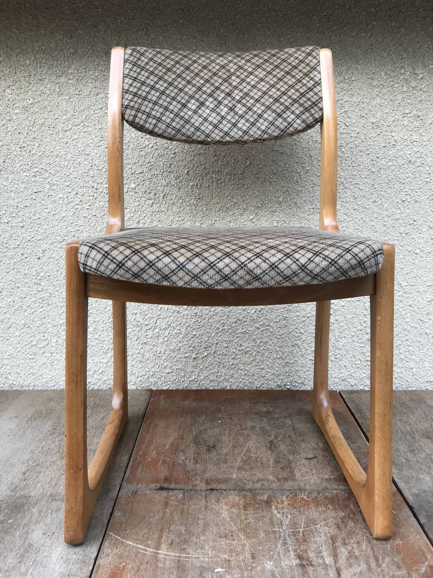 Set of 6 old Baumann chairs sled