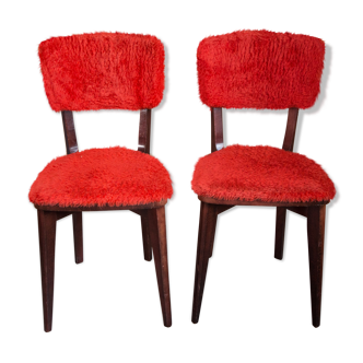 Pair of 60s vintage Bistro chairs