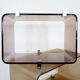 Lot of 2 Space Age wall shelves in smoked plexiglass 1970