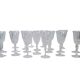 Ensemble de 20 verres en cristal taillé à la main (1985)
