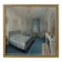 A painting depicting a 19th-century bedroom signed by Jean Victor Fossier.