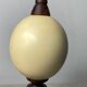 Wooden and ostrich egg lamp base