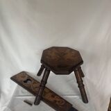 Chaise tripode en bois