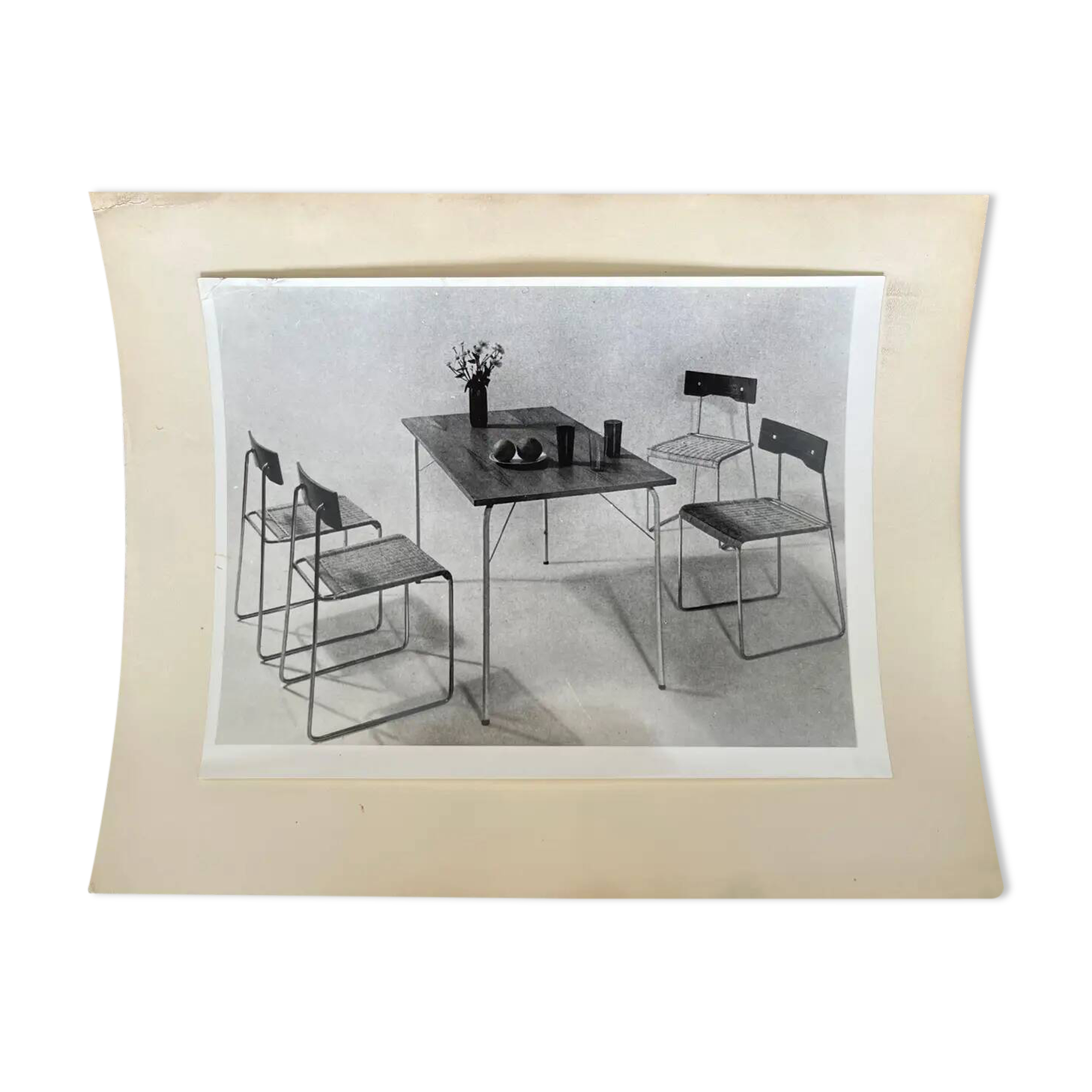 Original photo of furniture by Helmuth Magga - Deutsche Werkstätten / 1957