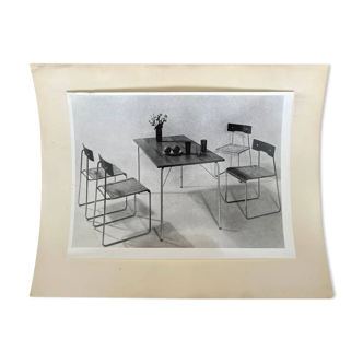 Original photo of furniture by Helmuth Magga - Deutsche Werkstätten / 1957
