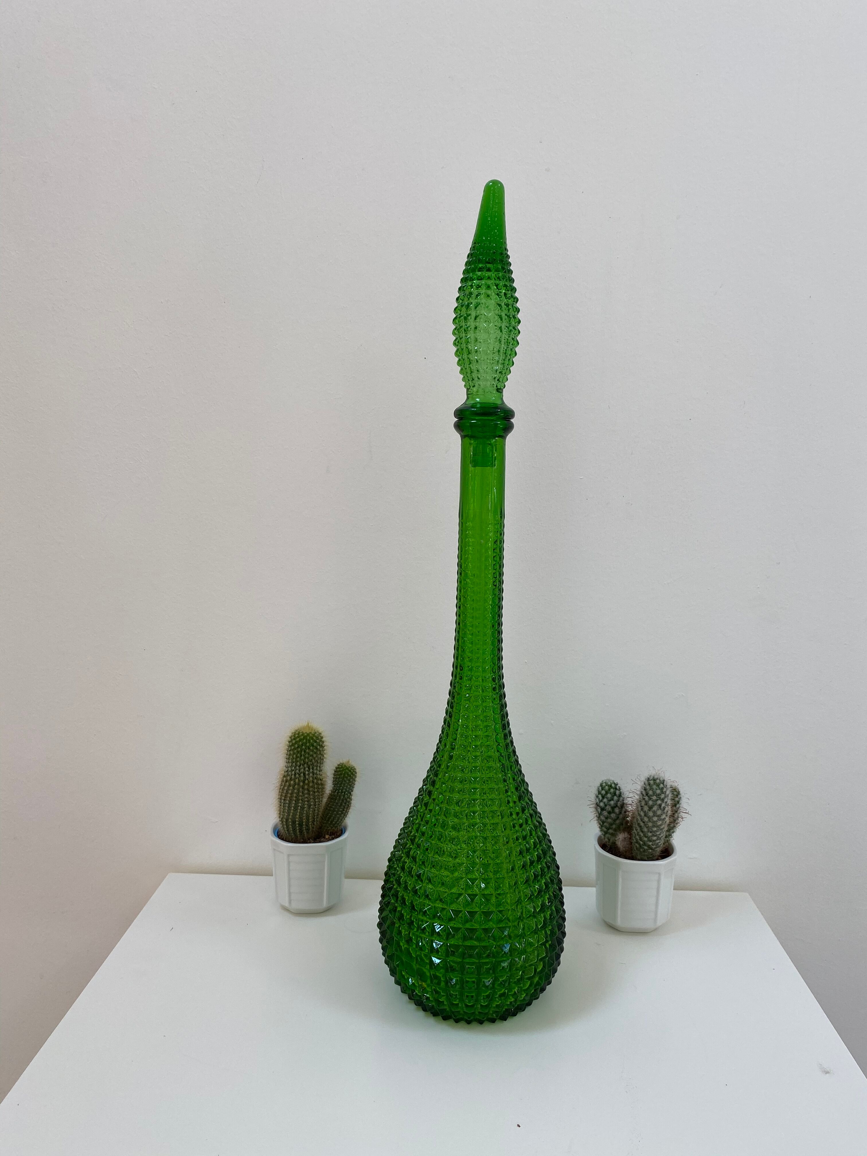 Italian Empoli XL decanter, 60s