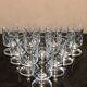 Lot 10 glasses decorated Luminarc model Sweden or Cavalier