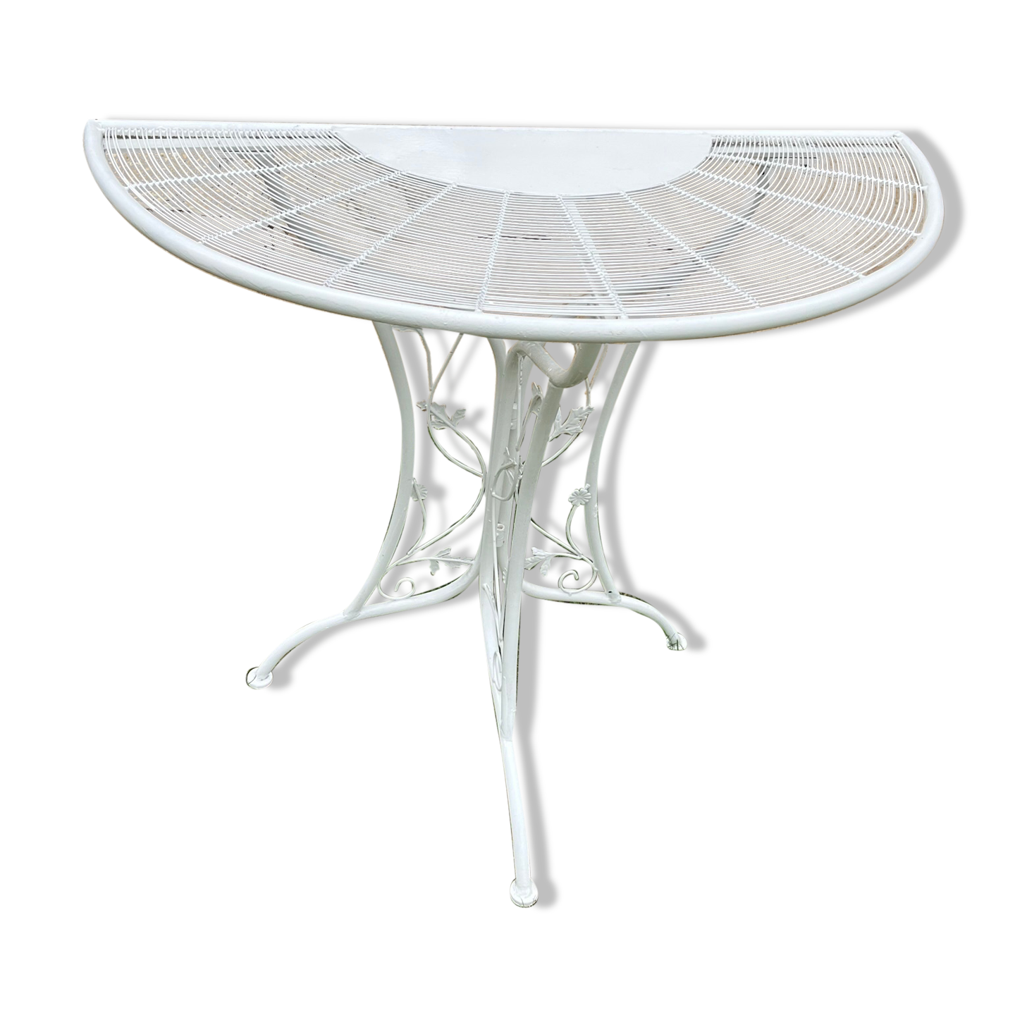 Console table Half-Moon wrought iron