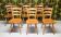 Lot 6 chaises Campagnard bistrot chalet 1960 vintage