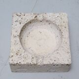 Fratelli Mannelli ashtray in travertine 1960s