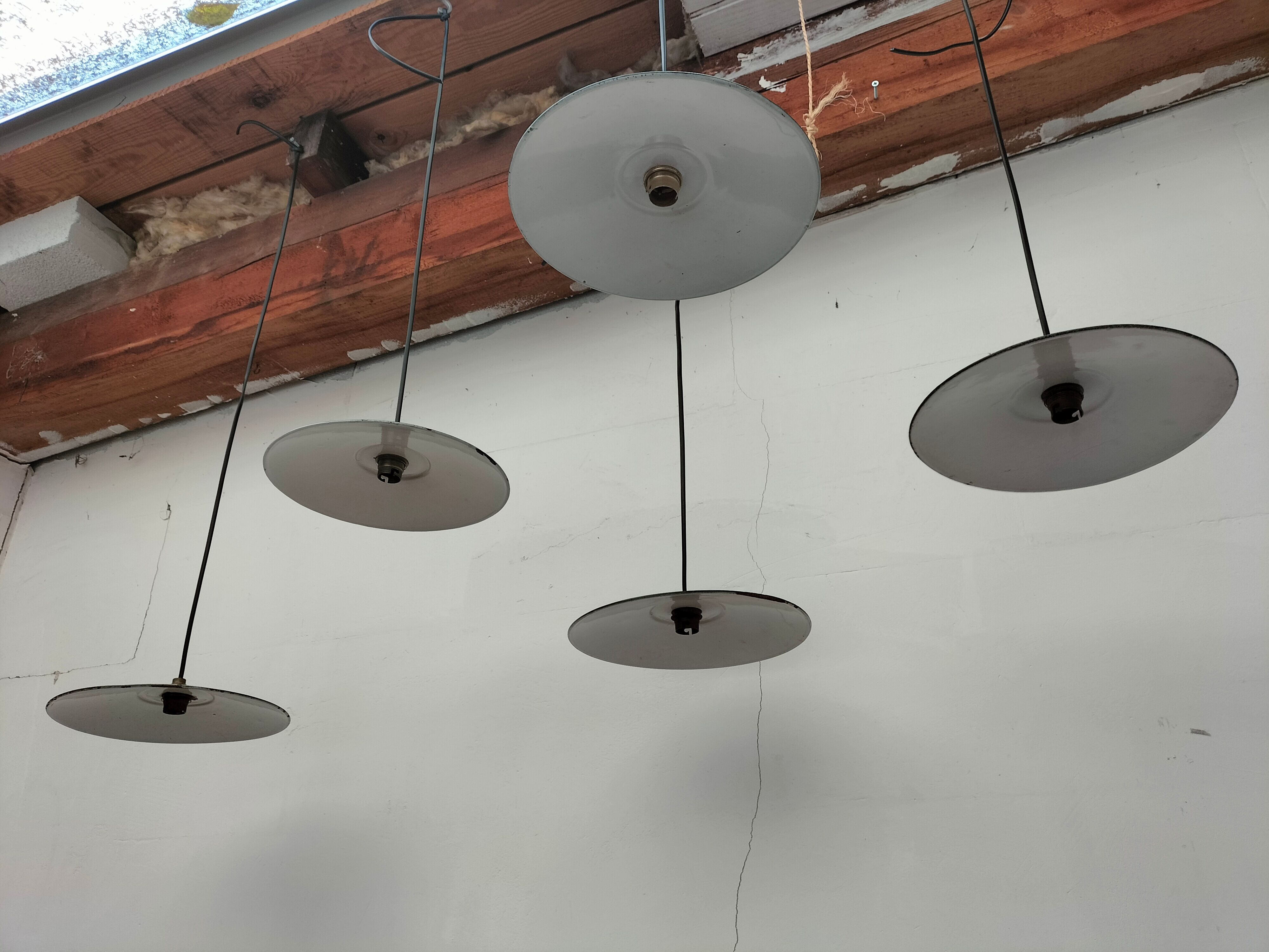 Set of antique lamps