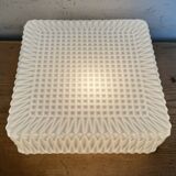 Vintage Wall Or Ceiling Light with Milk Glass, 1970s